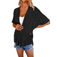 thumbnail image 1 of Zeagoo Womens Lightweight Cardigan Short Sleeve Cardigans Open Front Beach Coverup, 1 of 4