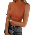 thumbnail image 1 of Zeagoo Womens Sleeveless Mock Turtleneck Tank Tops Slim Fit Stretch Ribbed Tops Casual Basic Layering Shirts, 1 of 7