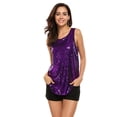 thumbnail image 1 of Zeagoo Womens Sparkle Shimmer Camisole Vest Glitter Sequin Tank Top Shirt Tanks, 1 of 9