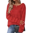 thumbnail image 1 of Zeagoo Womens Sweaters Cute Long Sleeve Off The Shoulder Pullover Tops Hollow Out Crochet Dressy Casual Outfits, 1 of 6