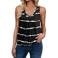 thumbnail image 1 of Zeagoo Womens Tank Tops Loose Fit V Neck Ruched Sleeveless Tops Casual Basic Banded Shirts S-XXL, 1 of 5