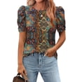 thumbnail image 1 of Zeagoo Womens Tops Short Sleeve Summer Cute T Shirts Crewneck Blouses Dressy Casual Tunics Office Work Tops, 1 of 5
