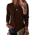 thumbnail image 1 of Zeagoo Womens Wool Blend Sweater Crewneck Long Sleeve Tops Fashion Clothing, 1 of 6