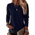 thumbnail image 1 of Zeagoo Womens Wool Blend Sweater Crewneck Long Sleeve Tops Fashion Clothing, 1 of 6
