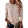 thumbnail image 1 of Zeagoo Womens Wool Blend Sweater Crewneck Long Sleeve Tops Fashion Clothing, 1 of 6