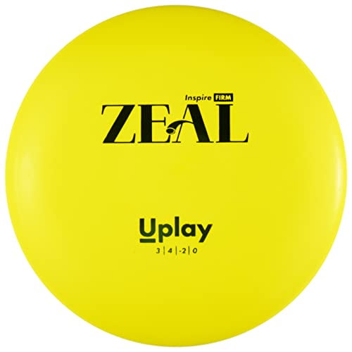 Zeal Disc Golf Putter by Uplay | Great Disc for All Player Levels | Inspire Firm Plastic (Yellow)