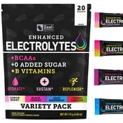 Zealot Electrolyte Stick Packs - 20 Packets | Keto Electrolytes | Zero Sugar | Variety Pack