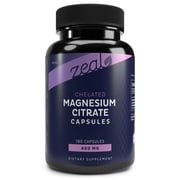 Zealot Magnesium Citrate 400mg Capsules, Sleep & Digestive Support, 180 Capsules