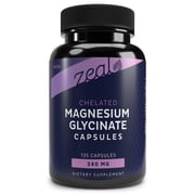 Zealot Magnesium Glycinate 240mg Capsules, Sleep & Muscle Support, 135 Capsules