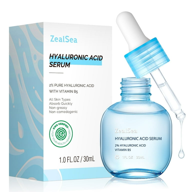 ZealSea Hyaluronic Acid Serum for Face, Hydrating