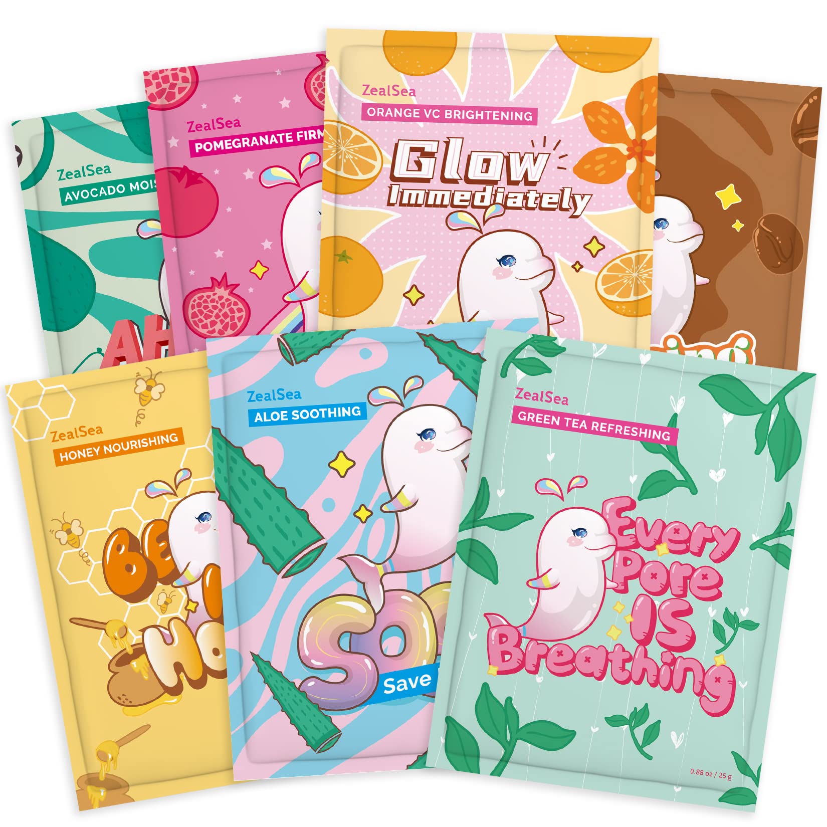 Taste Beauty Scented Face Masks for Kids, 5 Pieces