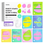 ZealSea Cute Face Masks for Skin Care Facial Gift Set for Kids, Teen, Girl, Women, Sleepover & Slumber Spa Beauty Party Sheet Mask Face Skincare