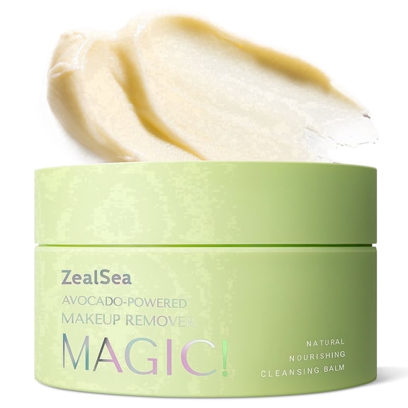ZealSea Makeup Remover Cleansing Balm: Deep Cleaning Facial Cleanser Natural Gentle Makeup Removing Balm Melting Balm to Oil for Face Eye Lip 3.5 Oz