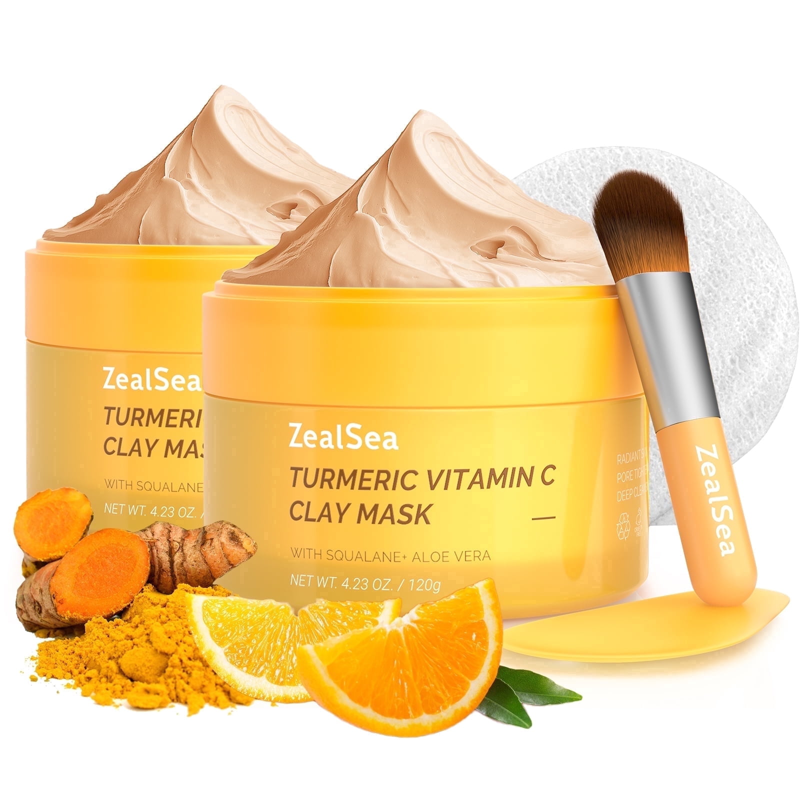 ZealSea Vitamin C Kaolin Clay Mask with Turmeric Brighten Deep