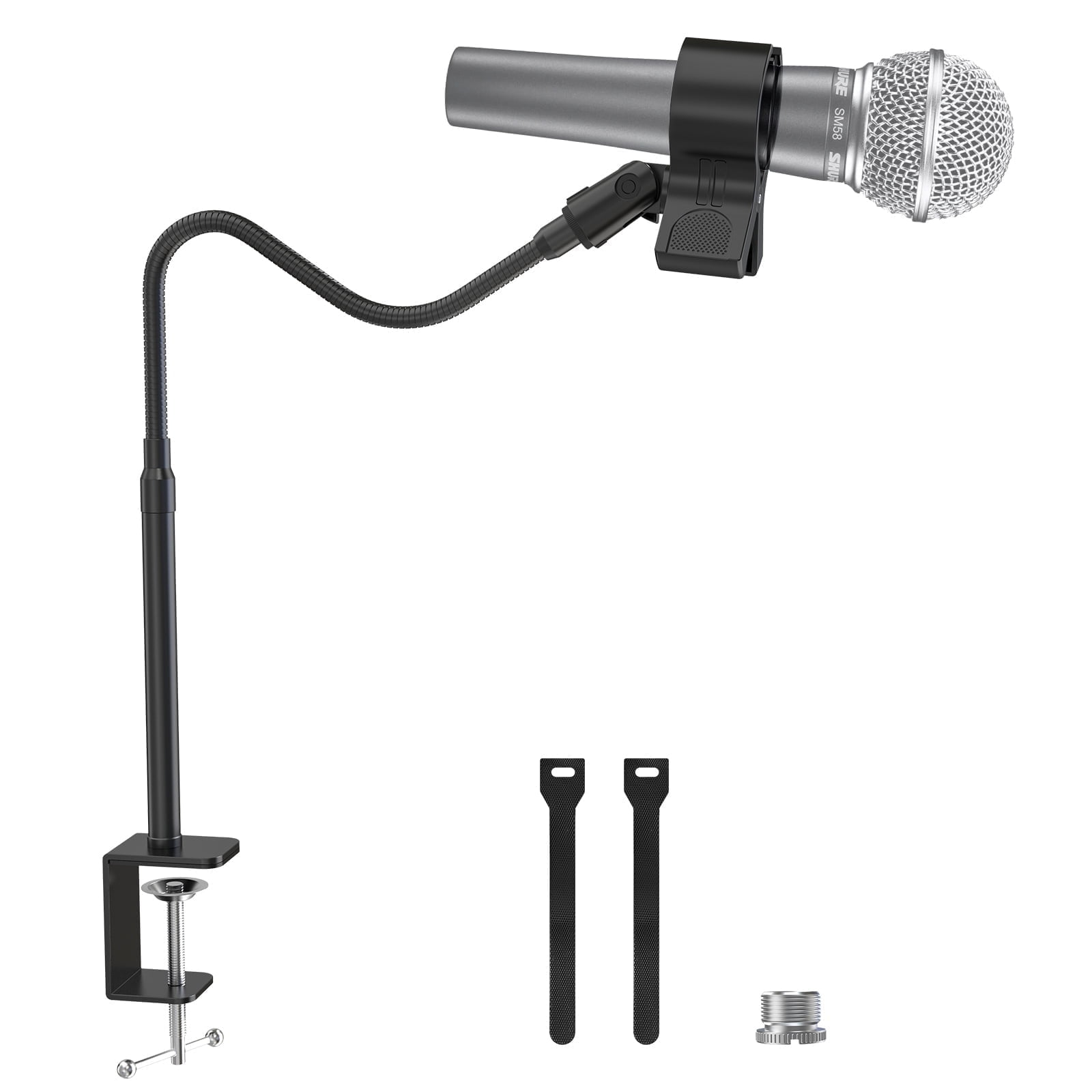 Walmart Coupons of Walmart Black Friday Deals 2025 ZealSound Gooseneck Microphone Stand 19", Flexible Desktop Mic Stand with Upgraded Clip Holder for 1.03"-2.59" Mics, 3/8" to 5/8" Screw Adapter, Compatible with Blue Yeti and More