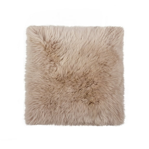 Natural New Zealand Sheepskin Chair Pad | Taupe | 17"x17"