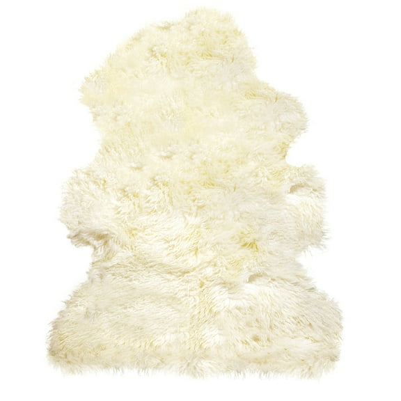 Zealand Sheepskin Curly Rug Natural 2 x 3 Soft Accent