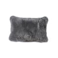 thumbnail image 1 of Zealand Sheepskin Pillow Gray 18x18 Natural 100% Sheepskin 1-Piece, 1 of 4