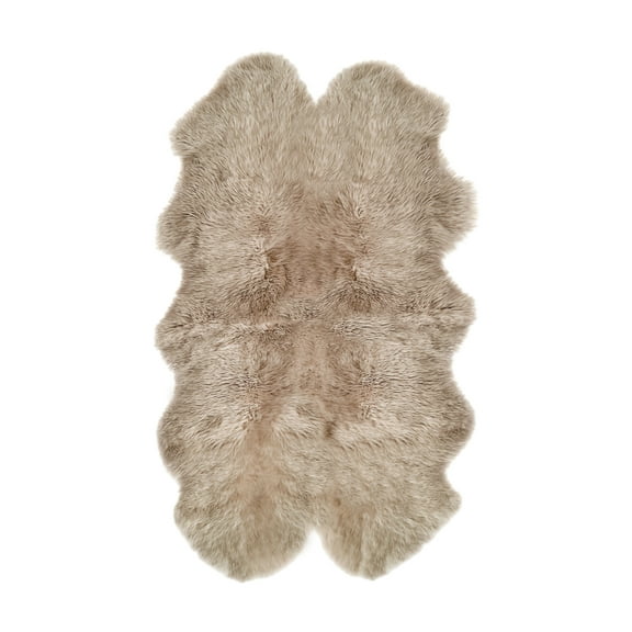 Natural New Zealand Sheepskin Quattro Rug | Taupe | 4'x6'