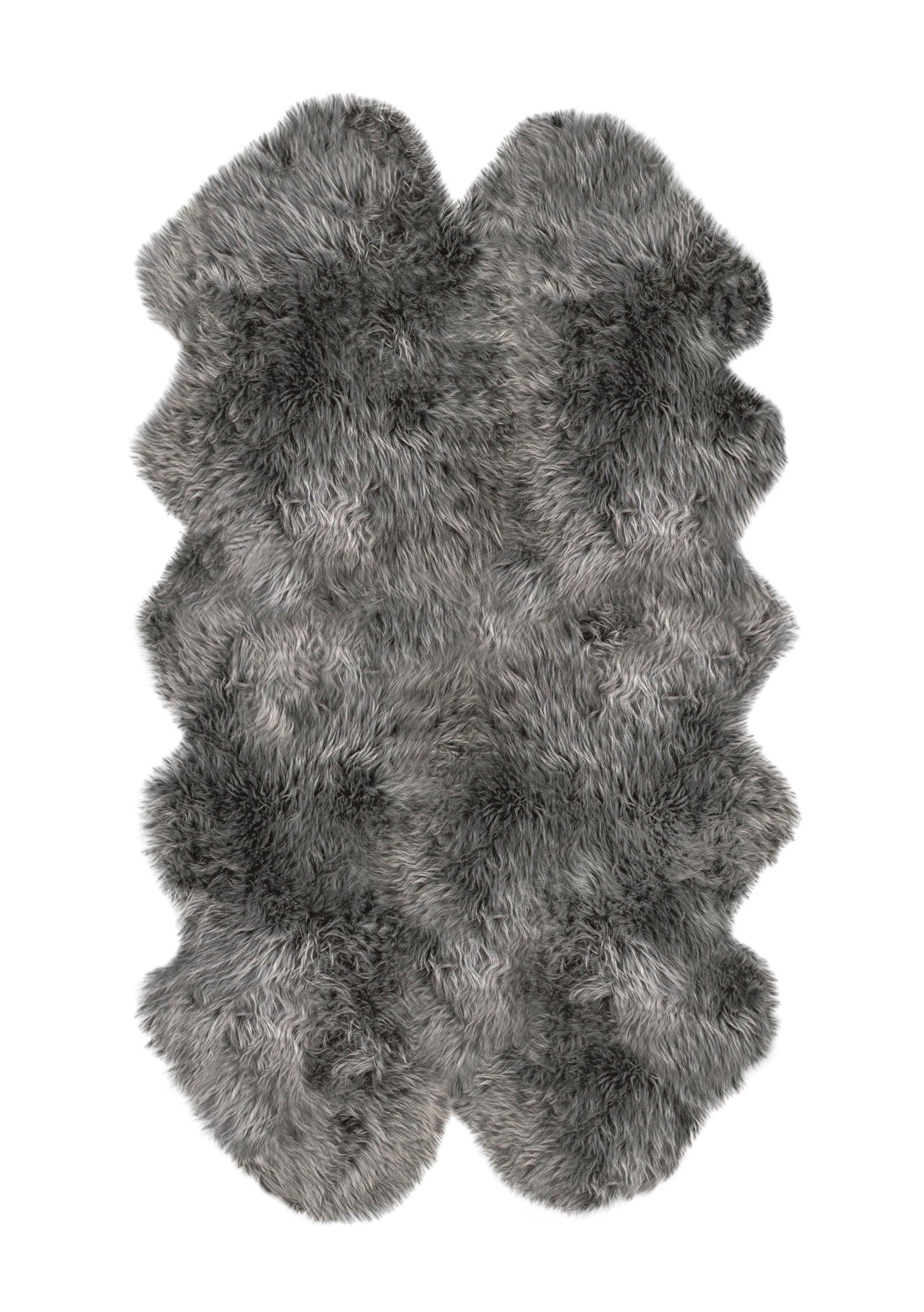 Natural New Zealand Sheepskin Quattro Rug | Grey | 4'x6' - Walmart.com