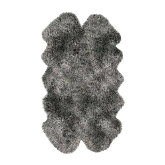 Natural New Zealand Sheepskin Quattro Rug | Grey | 4'x6'