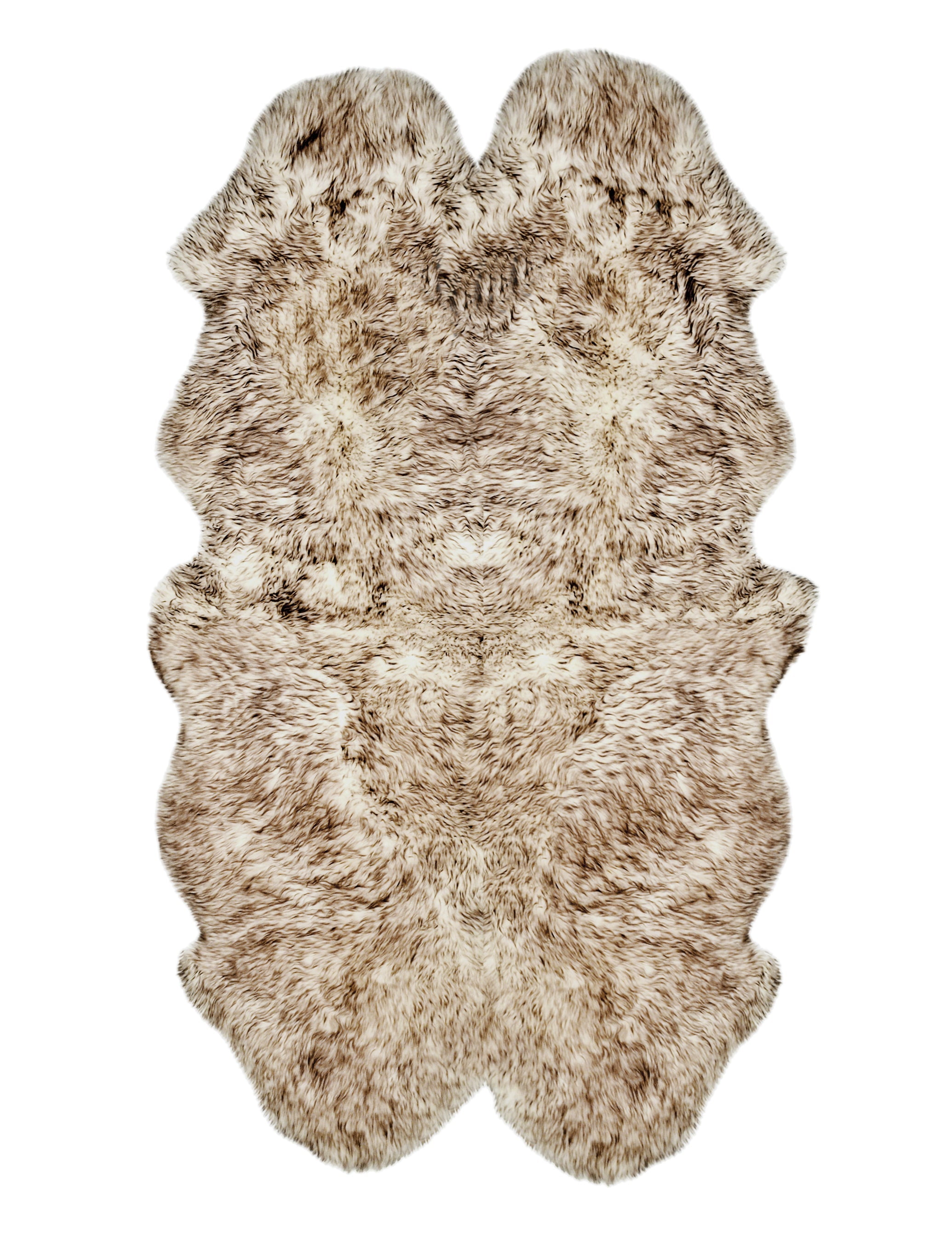 Natural New Zealand Sheepskin Quattro Rug | Gradient chocolate | 4'x6 ...