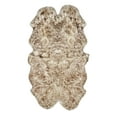 thumbnail image 1 of Natural New Zealand Sheepskin Quattro Rug | Gradient chocolate | 4'x6', 1 of 4