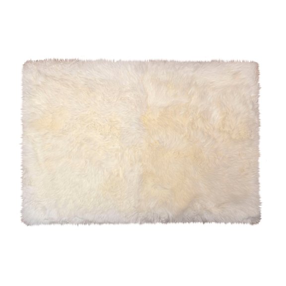 Natural New Zealand Sheepskin Trio Rectangular Rug | Natural | 3'x5'