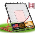 thumbnail image 1 of Zealfeel 4 x 4.5 ft Baseball Rebounder Net: 5-Angle Steel Frame Pitch Back with UV-Resistant Netting & 2 Strike Zones. Includes Durable Carry Bag, 1 of 6