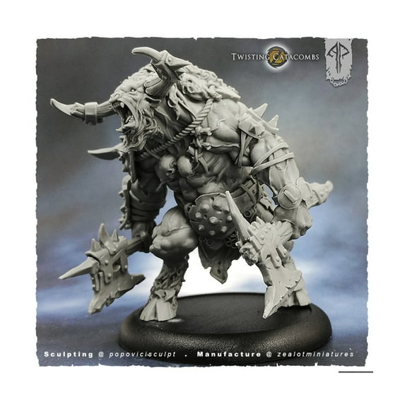 Zealot Miniatures Berserk Minotaur New