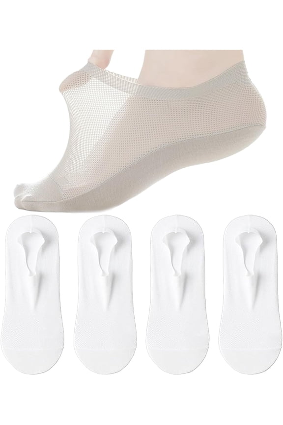 Zeanaturals Ultra Thin Liner Non Slip No Show Socks, No Show Socks Women Men, Soft Breathable Ice Silk Sock