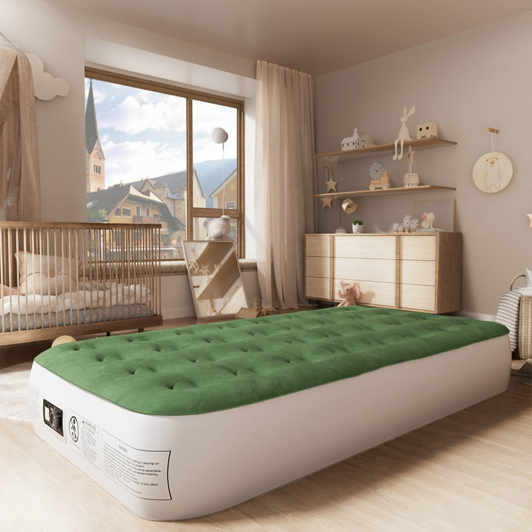 Free Shipping Zearna 13 Most Comfy Twin Air Mattress Self Inflating Airbed with Built in Pump 550lb Max Walmart