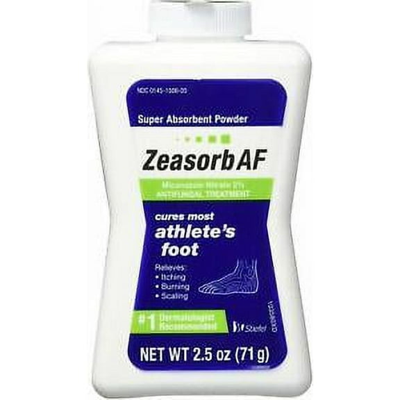 Zeasorb AF Antifungal Athlete's Foot Treatment Super Absorbent Powder 2.5 Ounce