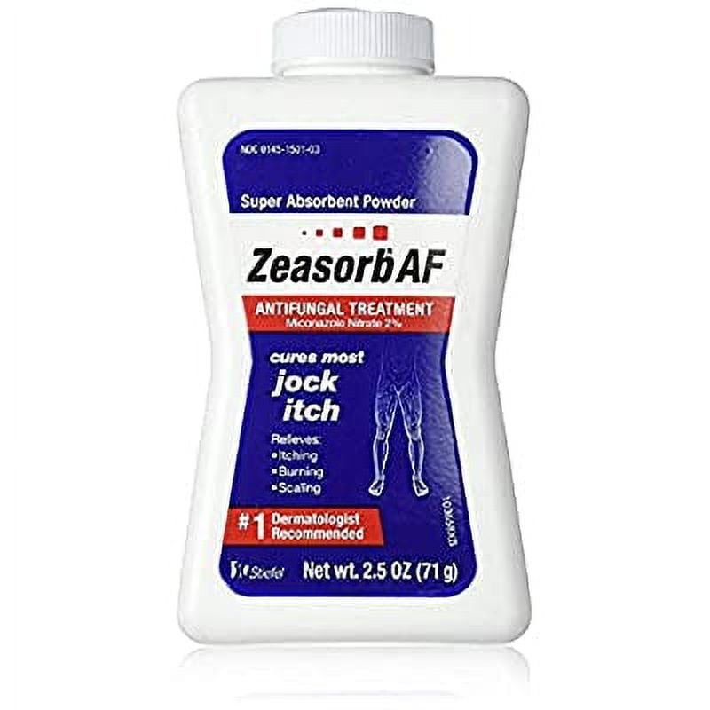Zeasorb Medicated Antifungal Treatment Powder, Athlete's Foot Relief, Absorbent Jock Itch 2.5 Oz