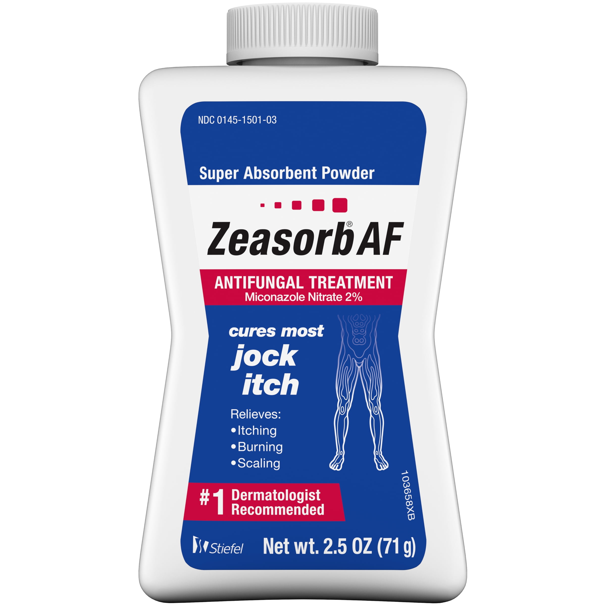 Zeasorb Antifungal Treatment Super Absorbant Powder for Jock Itch, 2.5 ...