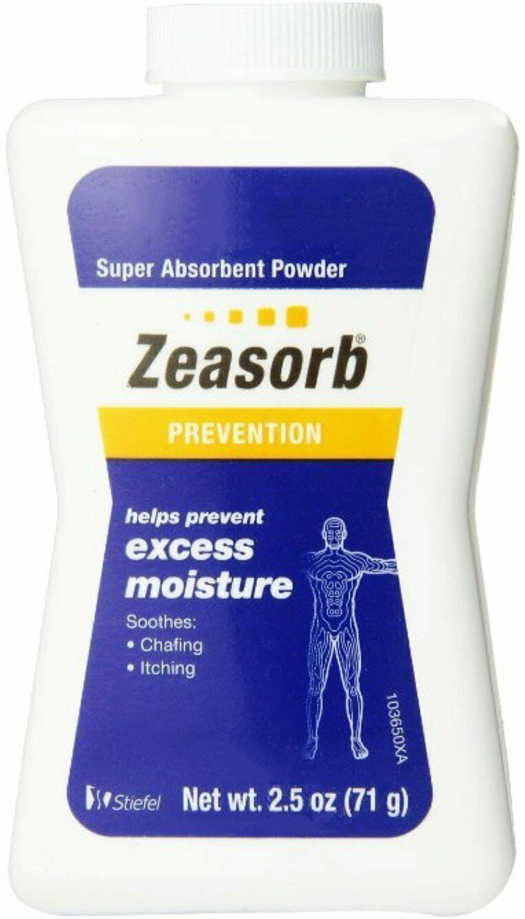 Zeasorb Moisture Prevention Super Absorbent Powder Foot Care, 2.5Oz, 4