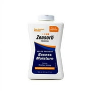 منع Zeasorb ، مسحوق الرطوبة الزائدة الممتصة لمنع الغضب والحكة ، 2.5 Oz
