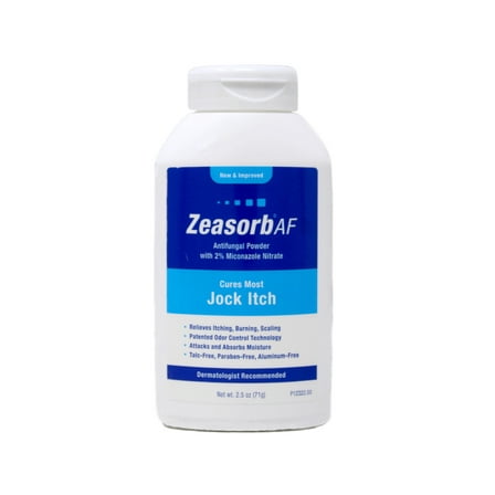 Zeasorb Super Absorbent Antifungal Treatment Powder for Jock Itch 2.5 oz