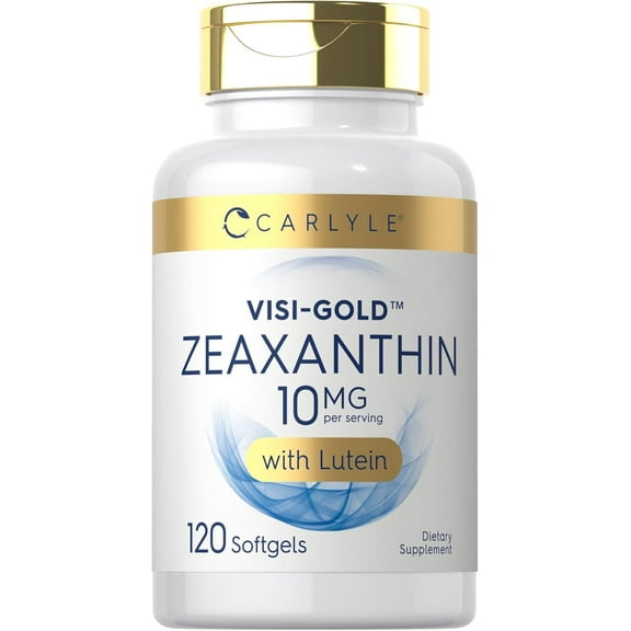 Zeaxanthin 10mg | 120 Softgels | Eye Health Support with Lutein for Men and Women | By Carlyle