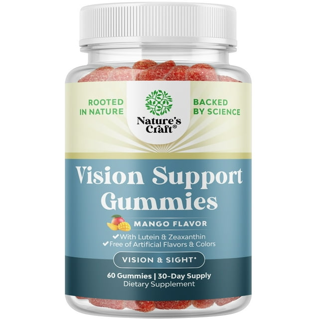 Zeaxanthin & Lutein Eye Health Gummies for Adults Vision & Blue Light