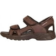 thumbnail image 1 of Zeba Men's Premium Leather Easy Slip-On Massaging Sandals Slides (Desert Tan, 9), 1 of 7