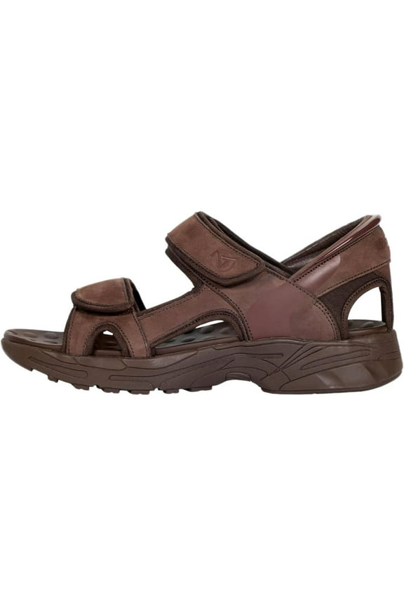 Zeba Men's Premium Leather Easy Slip-On Massaging Sandals Slides (Desert Tan, 9)