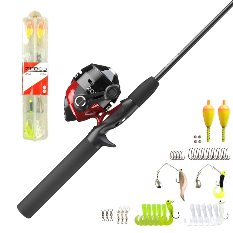 Zebco 202 Spincast Reel and Fishing Rod Combo, 5-Foot 6-Inch 2