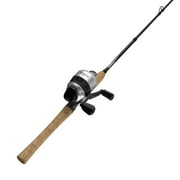 Zebco 33 Cork Spincast Reel and Fishing Rod Combo, Pre-Spooled 10-Pound Line, Silver