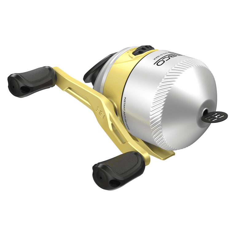 Zebco 33 MAX Gold Spincast Fishing Reel, Size 60 Reel, Silver/Gold