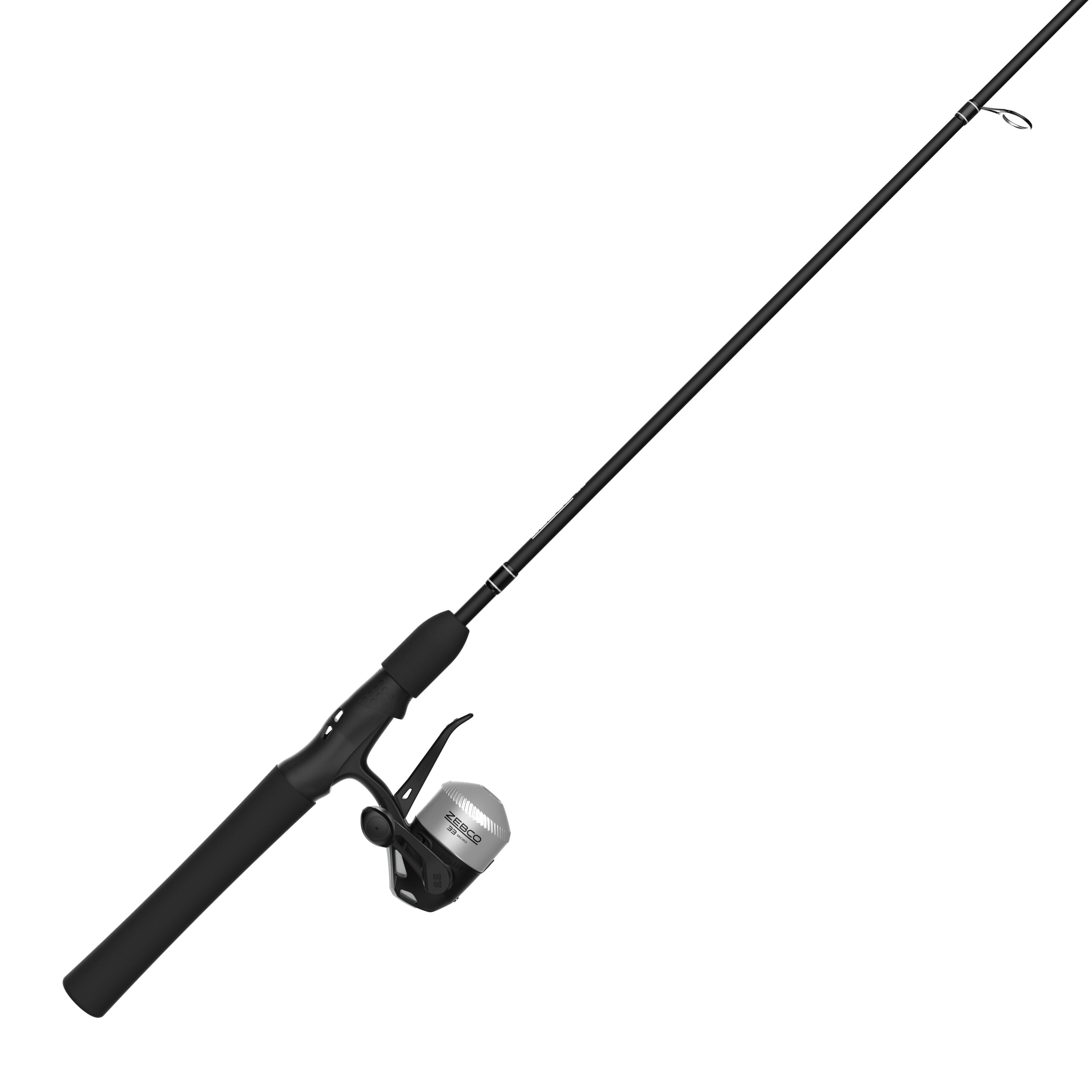 Zebco 33 Micro Spincast Reel and Fishing Rod Combo, 9-Piece Tackle Kit