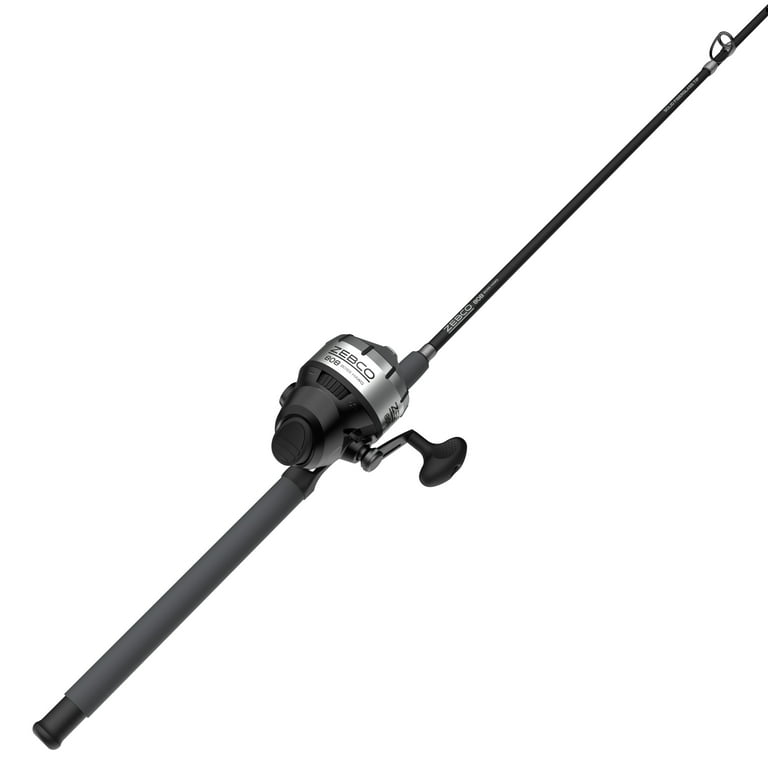 Zebco 808 Boss Hawg Spincast Reel and Fiberglass Fishing Rod Combo