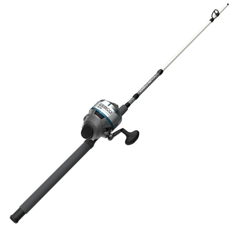 Zebco 808 Saltwater Spincast Reel and Fishing Rod Combo, 7-Foot 2-Piece  Fishing Pole, Size 80 Reel, Changeable Right- or Left-Hand Retrieve