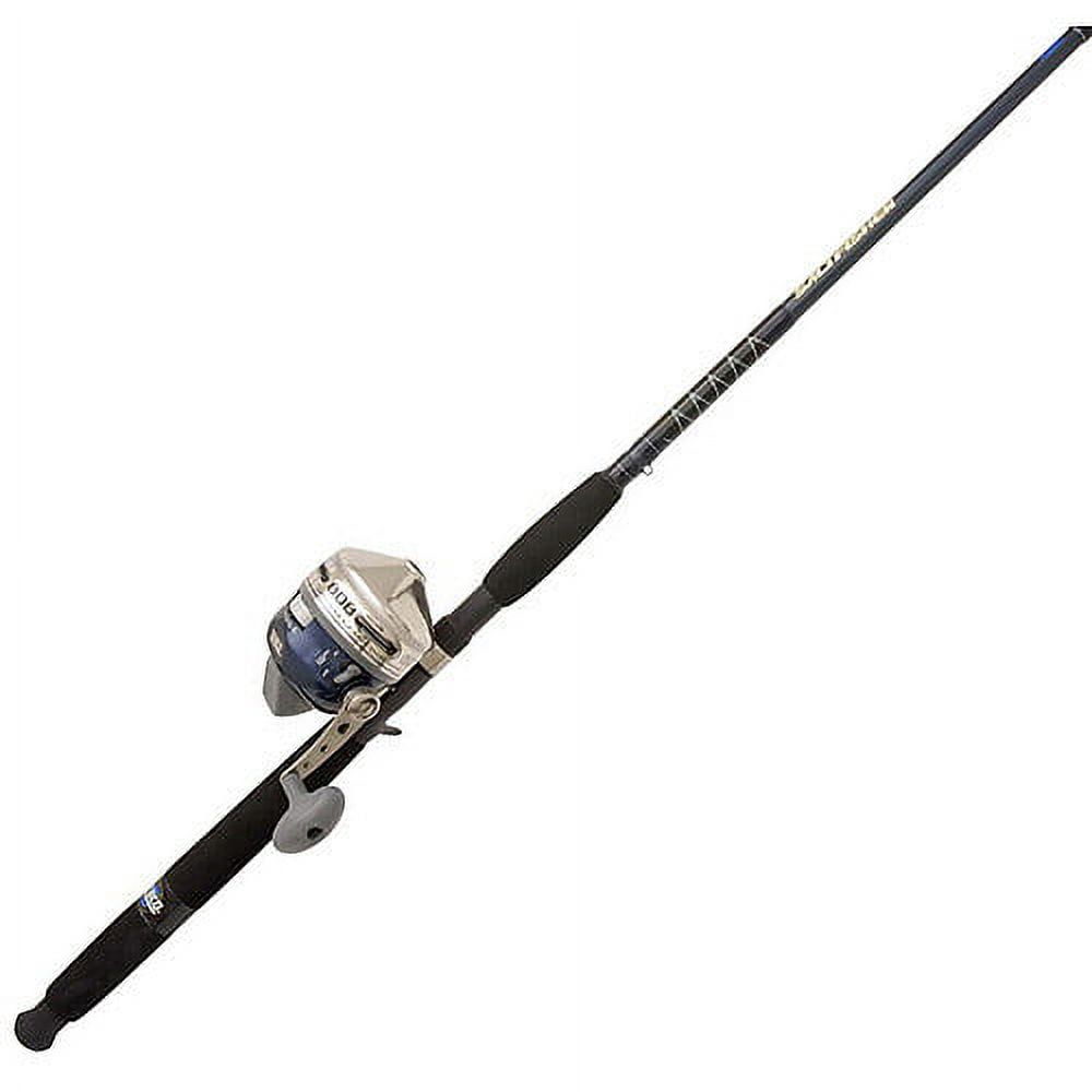 Zebco 808 Spincast Reel and Fishing Rod Combo, 7-Foot Durable Z-Glass Rod  with Extended EVA Rod Handle, Quickset Anti-Reverse with Bite Alert,  Pre-spooled with 20-Pound Cajun Fishing Line, Black 