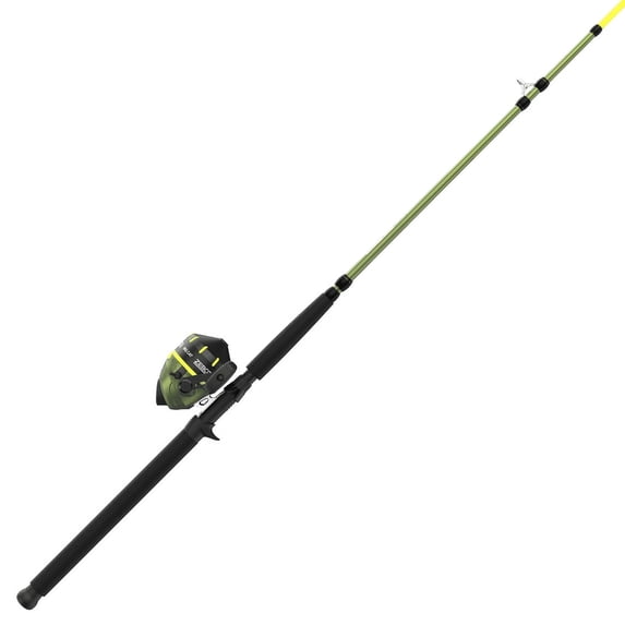 Zebco Big Cat Spincast Reel & Rod Combo, 8-Foot Fiberglass, Pre-Spooled ...